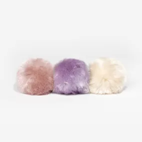 Blush, Light Purple, White Pom Pack