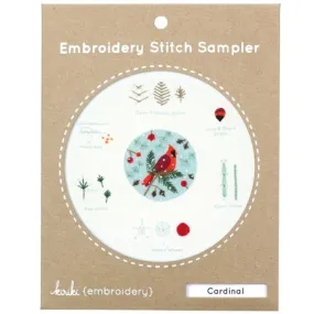 Cardinal Embroidery DIY Stitch Sampler Kit