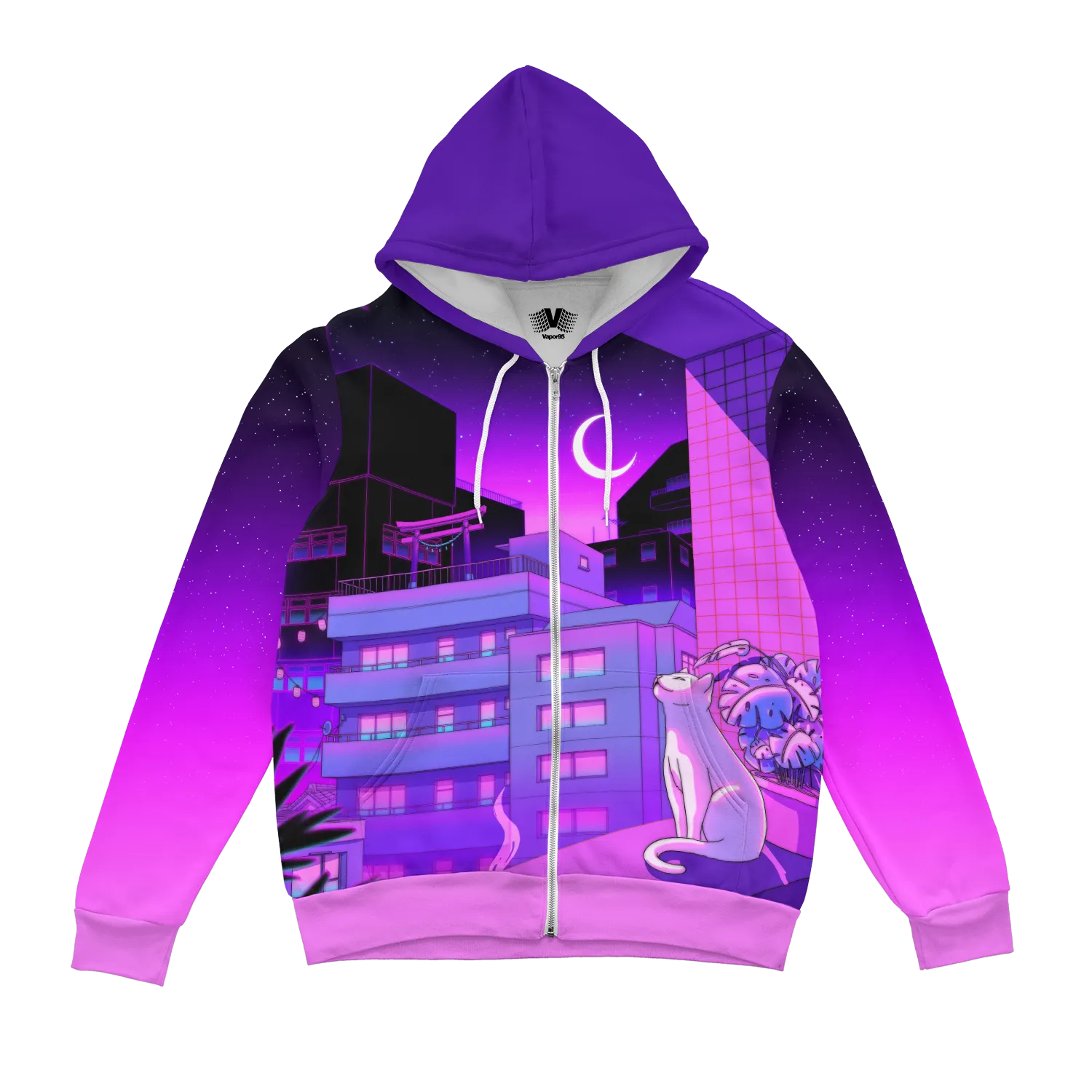 City Nights Zip Up Hoodie