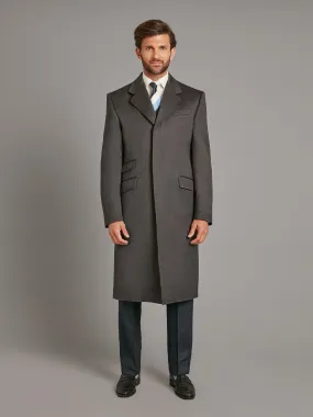 Covert Coat, Covert Collar - Grey