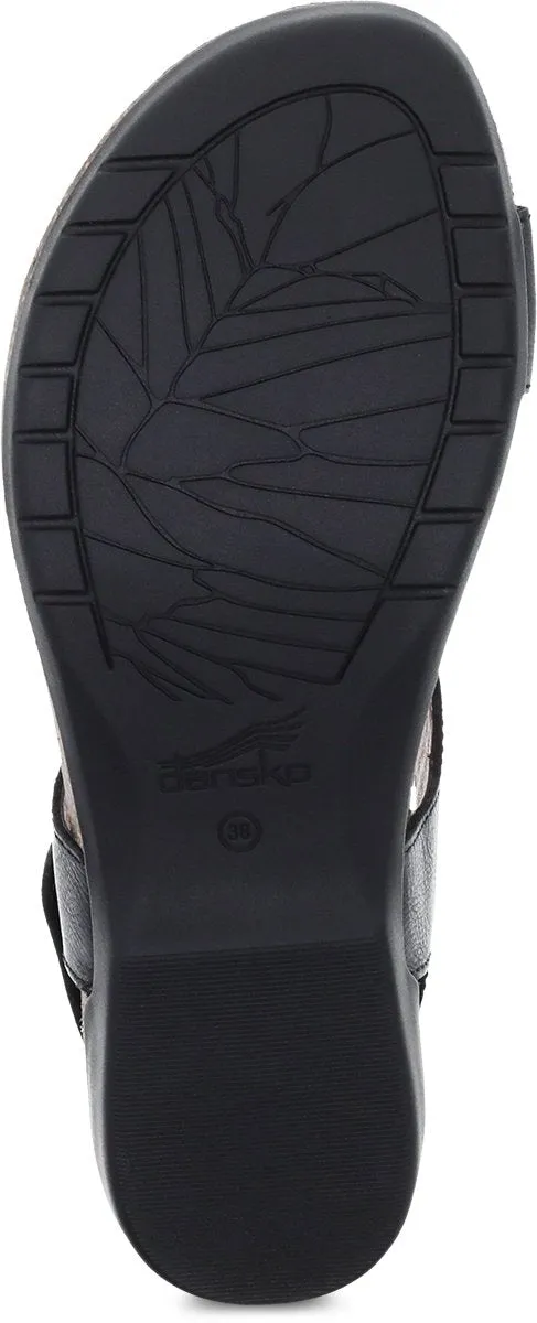 Dansko Women's Reece Black Waxy Leather