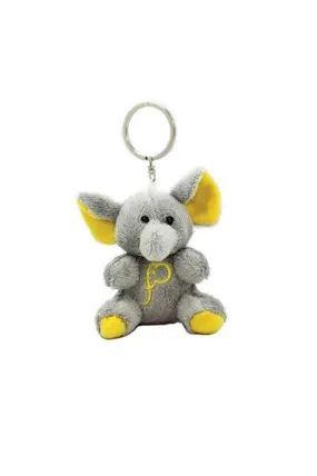 ELEPH FUR DOLL KEYRING : Yellow