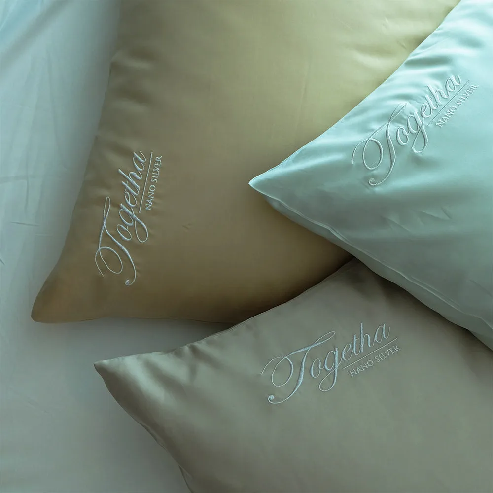 Getha Soft Latex Pillow Case - Tencel Nano Silver Fabric (L) (2 Pcs)