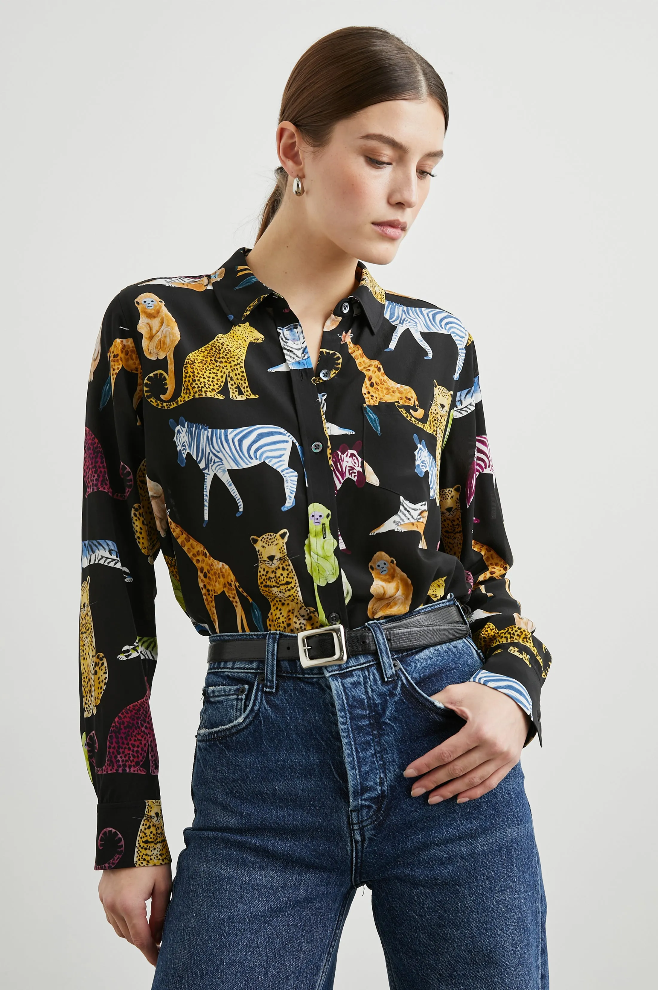 KATE SHIRT - ILLUSTRATED ANIMALS