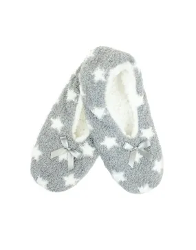 Starry Sherpa Lined Slipper - Grey