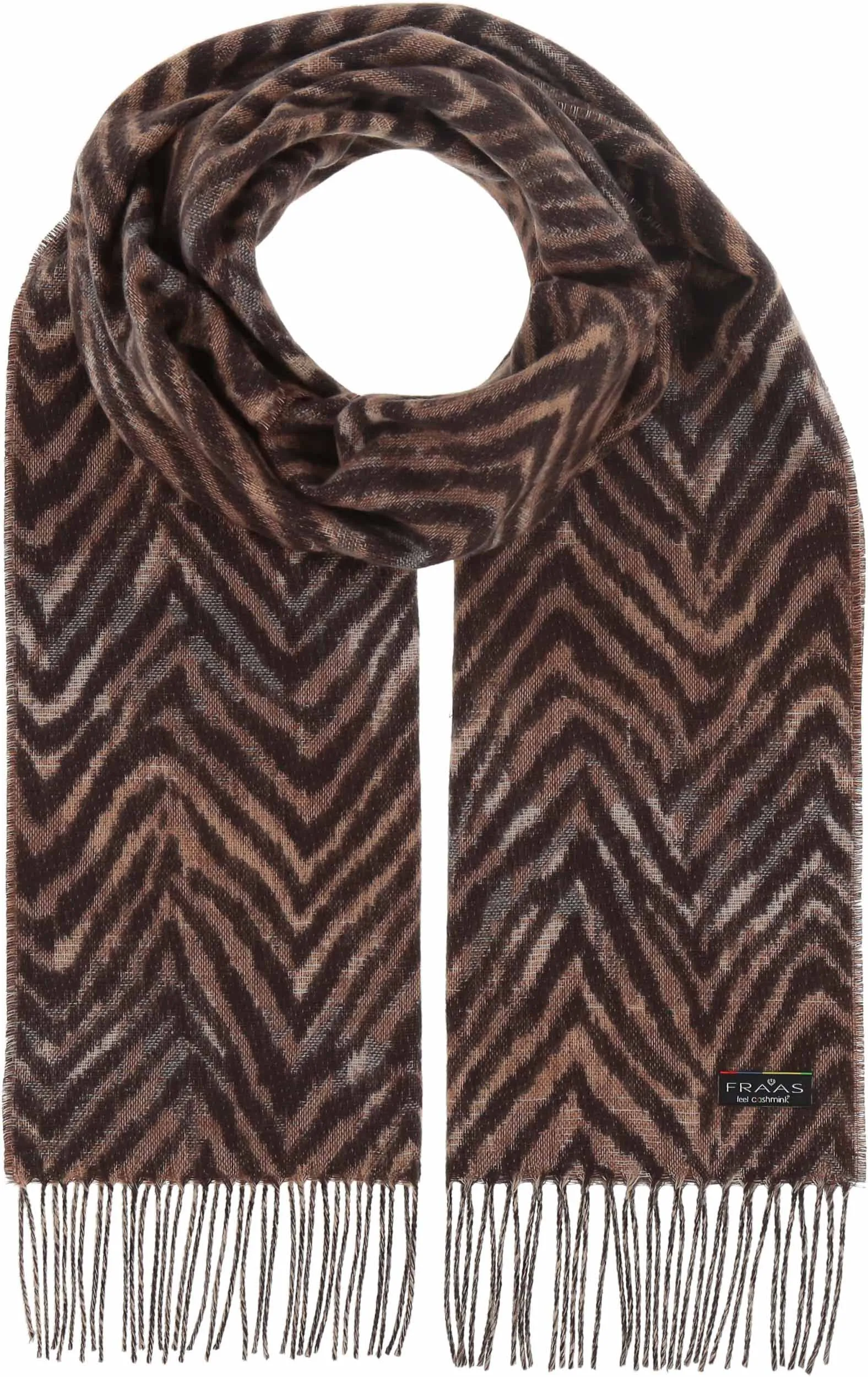 Sustainability Edition Zebra Herringbone Recycled Scarf