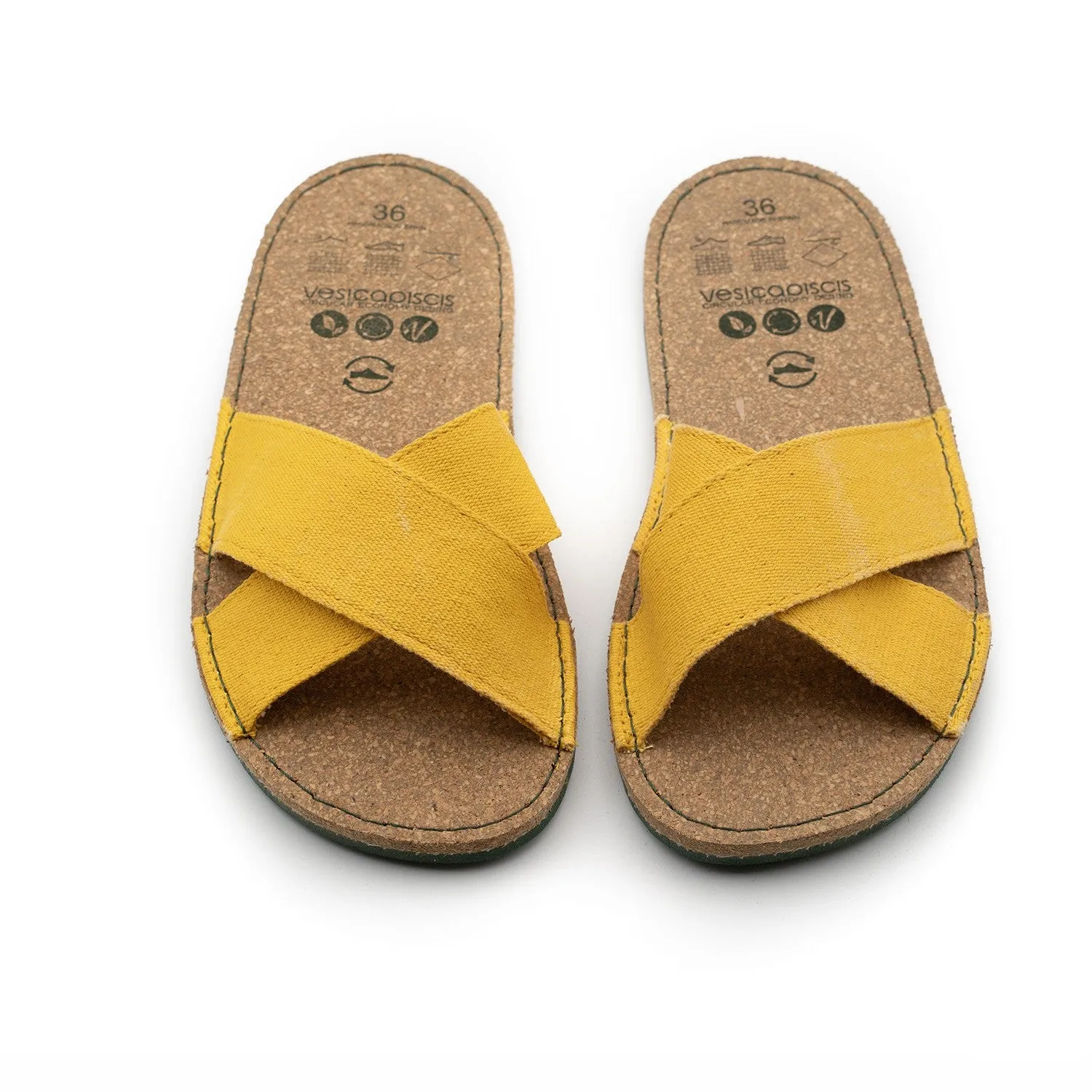 Vegan sandal lemon SRI010